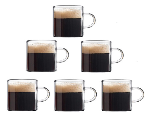 Mfacoy Juego De 6 Tazas De Cafe Espresso (compra 4, Obten 2 