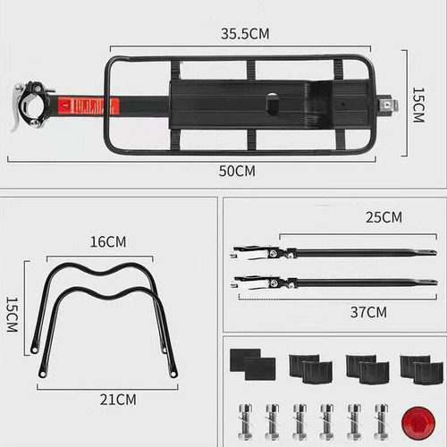 Portabicicletas Trasero Universal Para Un Cómodo