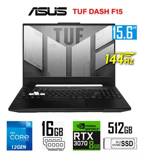 Asus Tuf Dash F15 Intel I7 12va-rtx 3070-16gb Ram-512gb Ssd