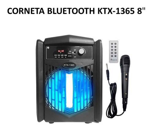 Corneta Bluetooth Ktx-1365 8  Con Microfono
