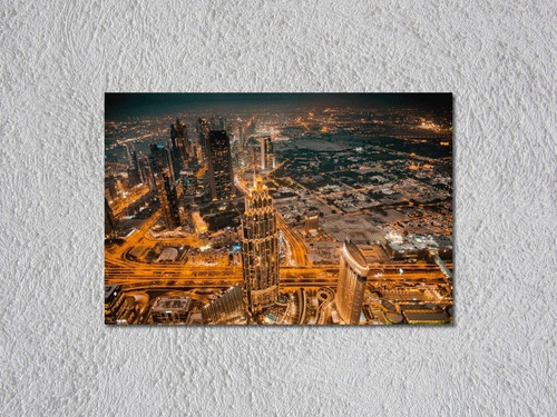 Cuadro Canvas Ciudad Dubai Iluminada