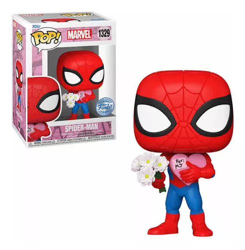 Funko Pop San Valentin -spiderman Con Flores Exclusivo