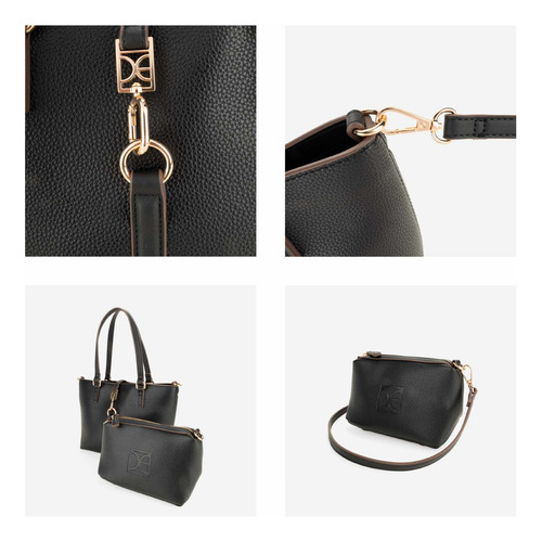 Bolsa Tote Cloe Para Mujer Chica Con Pouch Desprendible