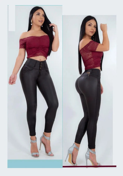 Pantalon Tipo Cuero Dama Medellin Jean En Bogota Dc | MercadoLibre 📦