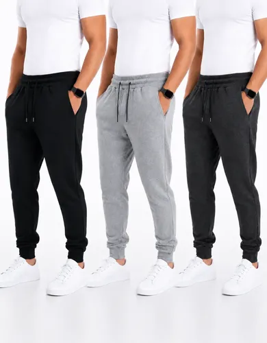 Kit 3 Calça Moletom Jogger Masculina Frio Inverno Treino Top