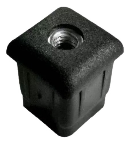 Bucha Quadrada 20x20 Com Rosca3/8 Kit 10 Unidades