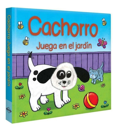 Cachorros Juega En El Jardin 