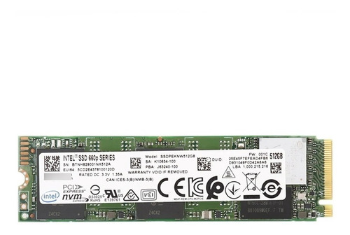 Imagen 2 de 2 de Disco Estado Solido Ssd Intel 660p 512gb Pcie 3.0x4 Nvme M.2
