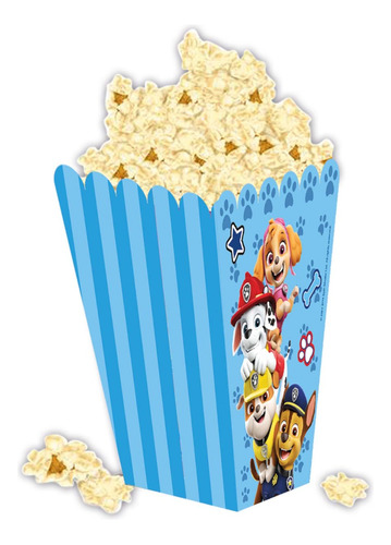 Pack 6 Cajas Para Dulces / Sorpresas / Popcorn / Paw Patrol