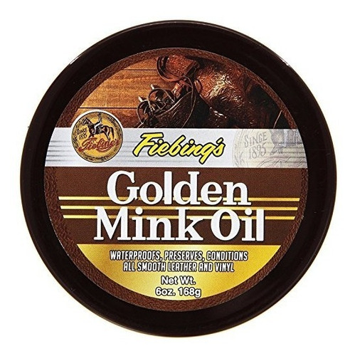 Fiebings Golden Mink Oil Conservador De Cuero 6 Oz