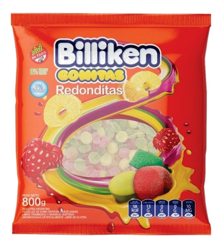 Gomitas Billiken Redonditas 800g Libre De Gluten Sin Tacc