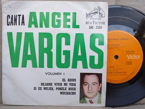 Angel Vargas - El Adios - Muchacho - Ep Vinilo 1965 Tango
