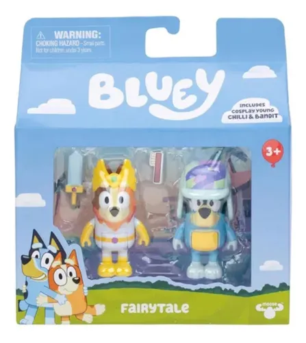 Bluey Set Dos Figuras + Accesorios 6.35cm