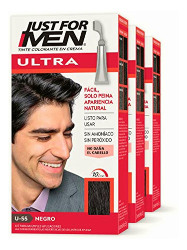 Just For Men Ultra Tinte Colorante En Crema, Sin Amoniaco O