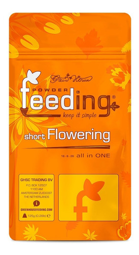 Imagen 1 de 5 de Fertilizante Powder Feeding Short Flowering Flora 125g
