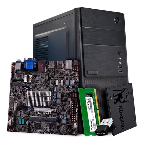 Imagen 1 de 9 de Computadora Barata Cpu Intel Celeron/8gb/ssd480/wi-fi Regalo
