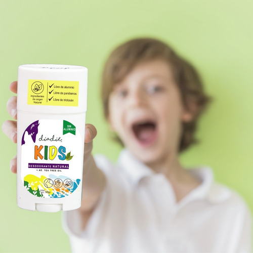 Imagen 2 de 10 de Diadie 3pack Desodorante Natural Kids.para Niños. Unisex