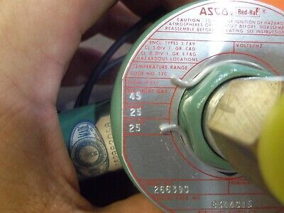 Asco Red Hat Solenoid Valve 8314c15 120/60 1/4 3-u 26639s
