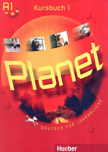 Planet 1 - KB (Texto), de Hueber. Editorial Hueber Verlag, capa mole em alemão, 2005