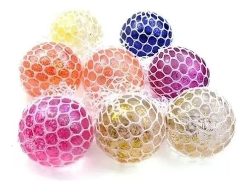 20 Squishy Ball Pelota Esfera Orbis Antiestrés Pack Texturas