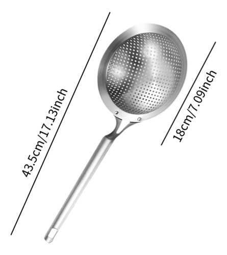 Cuchara Para Freír De Acero Inoxidable Con Diámetro 18cm