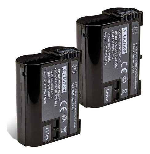 2 Baterias En-el15b Para Nikon Z6, Z7, D780, D850, D7500