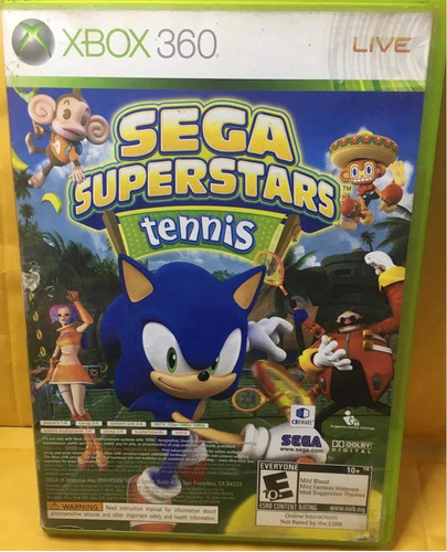 Sega Superstars Tennis / Xbox Live Arcade Para Xbox360