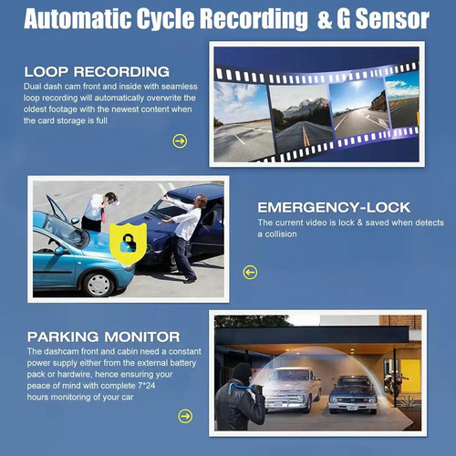 Dash Camera Car Dash Camera Cam 3 Videocámara De Seguridad D