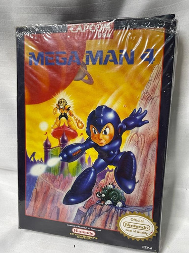 Mega Man 4 Para Nes Pastilla Original Caja Y Cartucho Custom