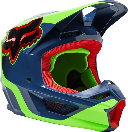 Casco cross niño Fox Racing V1 Trice azul turquesa - Equipo para  motocicletas