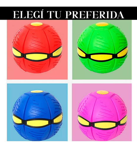 Pelota Juguete Frisbee Volador Hogar Niños Familia Diversion Azul Liso