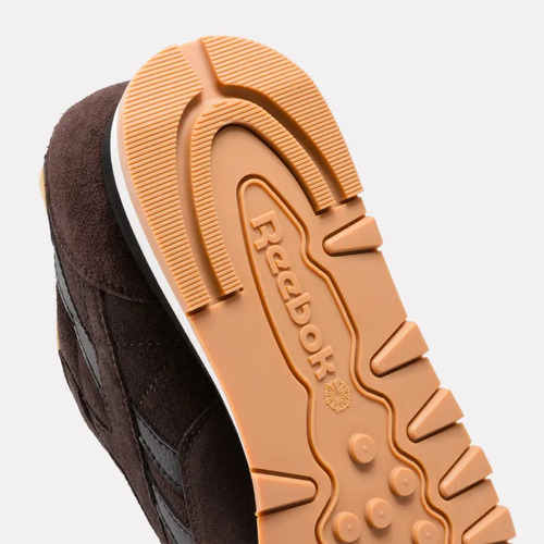 Zapatillas Reebok Classic Leather Gamuza -marron/negro
