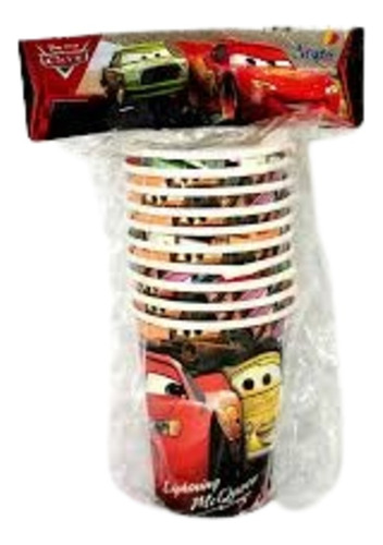 Paquete De 10 Vasos De Cumpleaños De Cars