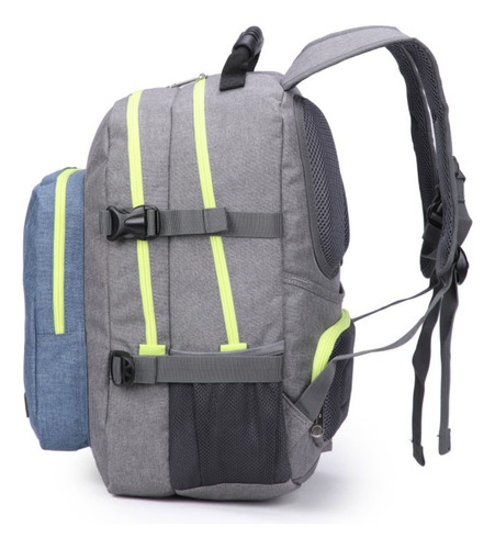 Mochila Wanderer Gris / Amarillo Cactus