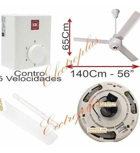 Ventilador De Techo Kdk ( Balinera)