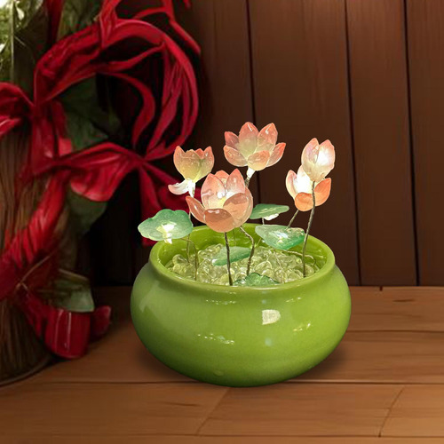 Diy Lotus Luz Nocturna Material Paquete Decoración Mini