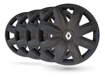 Comprar Juego 4 Tazas Negro Mate Rodado 13 Renault Clio.clio Mio 