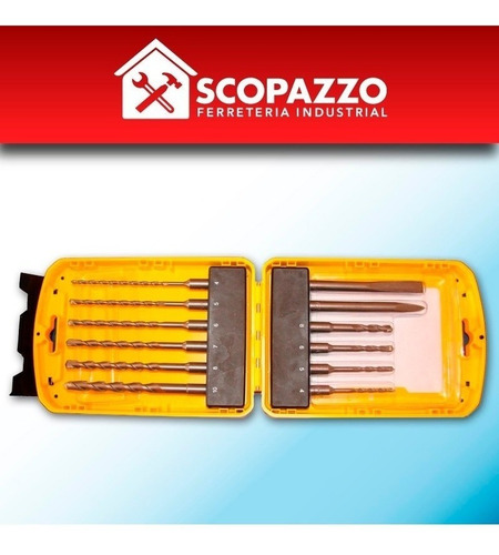 Imagen 7 de 10 de Rotomartillo Omaha Sds Plus 1800 W 7 J + 10 Mechas Stanley