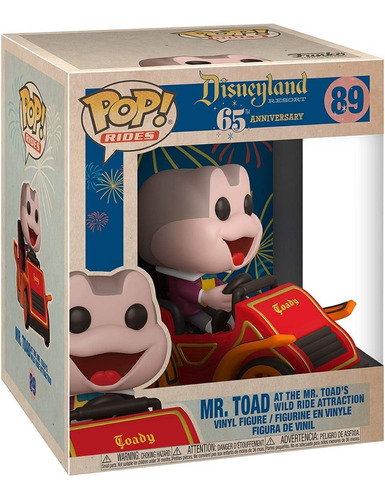 Funko Pop Disney 65th Mr. Toad At The Mr. Toad's Wild Ride 
