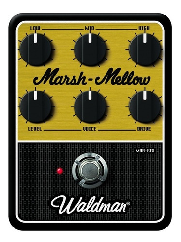 Pedal De Guitarra Distorção Marsh - Mellow  Tribute Waldman