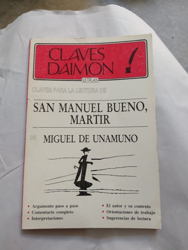 Claves Daimon San Manuel Bueno Mártir Miguel De Unamuno B19s