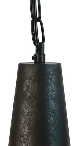 Lámpara Colgante E-27 Diseño Oxidado Con Cadena
