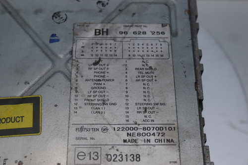 Radio Chevrolet Aveo 2007 Rd-015 (Usado)