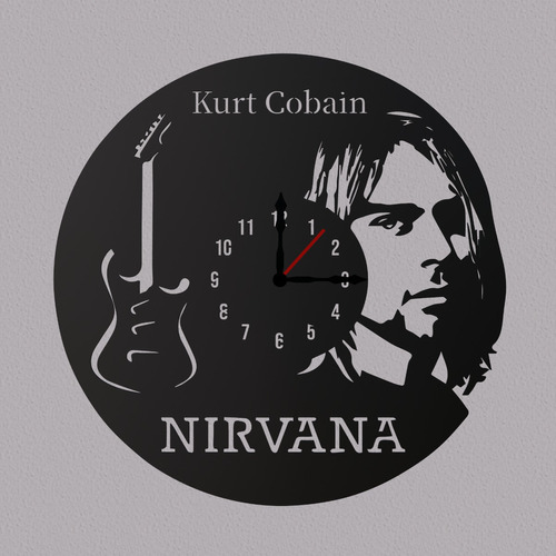 Reloj Decorativo Nirvana Con Luces | Estilo Reloj Lp Vinilo