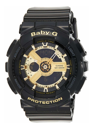 Reloj Mujer Casio Ba-110-1acr Cuarzo Pulso Negro En Resina