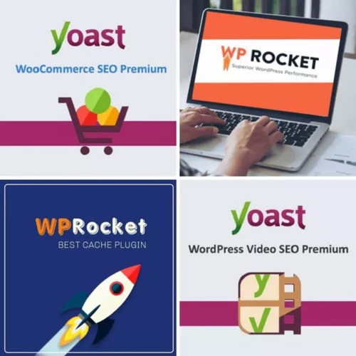 Top 2 Plugins Wordpress: Wp Rocket Pro + Yoast Seo Premium