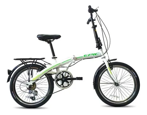 Bicicleta Plegable Folding Epic Portatil Ligera Rodada 20