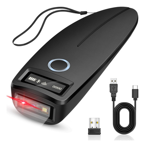 Mini Escáner De Códigos De Barras Bluetooth 2d/1d Con Pantal