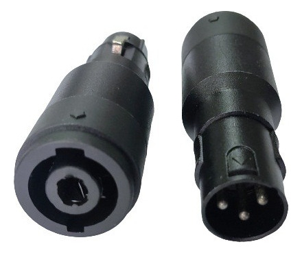 Speakon Conector (h) - Xlr (m) Set De 2und               