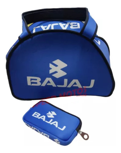 Bolso Casco Bajaj Mas Porta Gps Simil Neopren